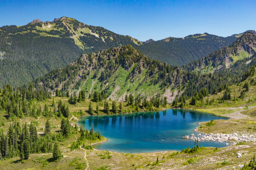 Backpacking the High Divide and Camping in the Seven Lakes Basin, Olympic National Park, Washington